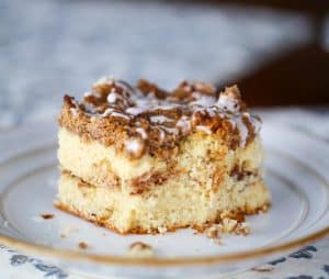 Cinnamon Swirl Streusel Coffee Cake - The Baking ChocolaTess