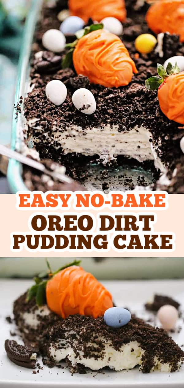 Oreo Dirt Pudding Cake