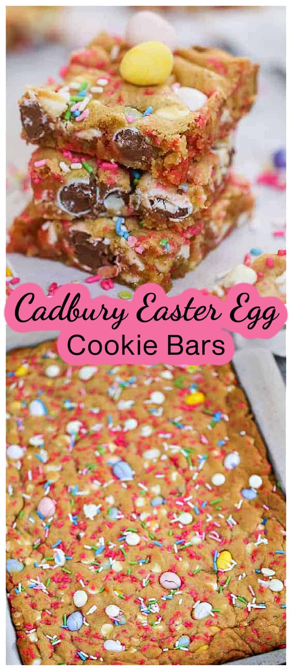 Sheet Pan Cadbury Cookie Bars - The Baking ChocolaTess