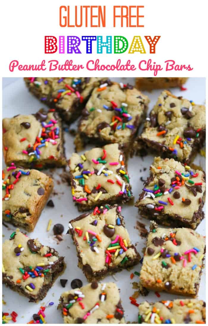 Healthy Peanut Butter Chocolate Chip Bars - The Baking Chocolatess