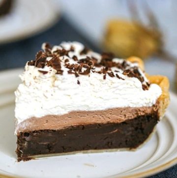 Chocolate Brownie Mousse Cream Pie - The Baking ChocolaTess