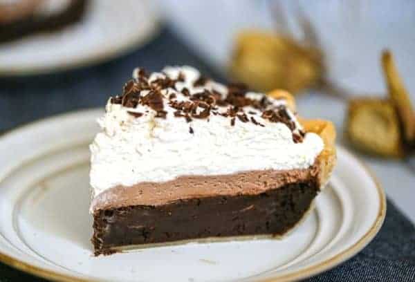 Chocolate Brownie Mousse Cream Pie - The Baking ChocolaTess