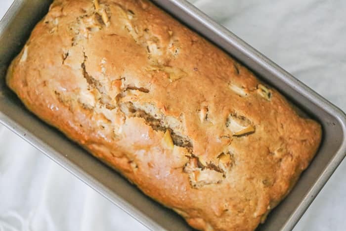 Maple Apple Pecan Bread with Maple Glaze