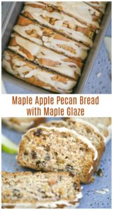 Maple Apple Pecan Bread with Maple Glaze