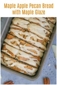 Maple Apple Pecan Bread with Maple Glaze