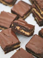 Peanut Butter Stuffed Brownies - The Baking ChocolaTess