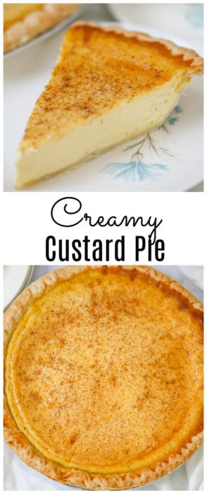 Creamy Custard Pie - The Baking ChocolaTess