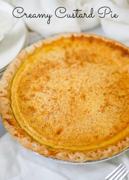 Creamy Custard Pie - The Baking ChocolaTess