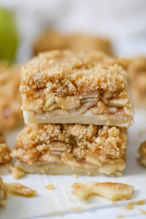 Easy Dutch Crumble Apple Pie Bars - The Baking Chocolatess