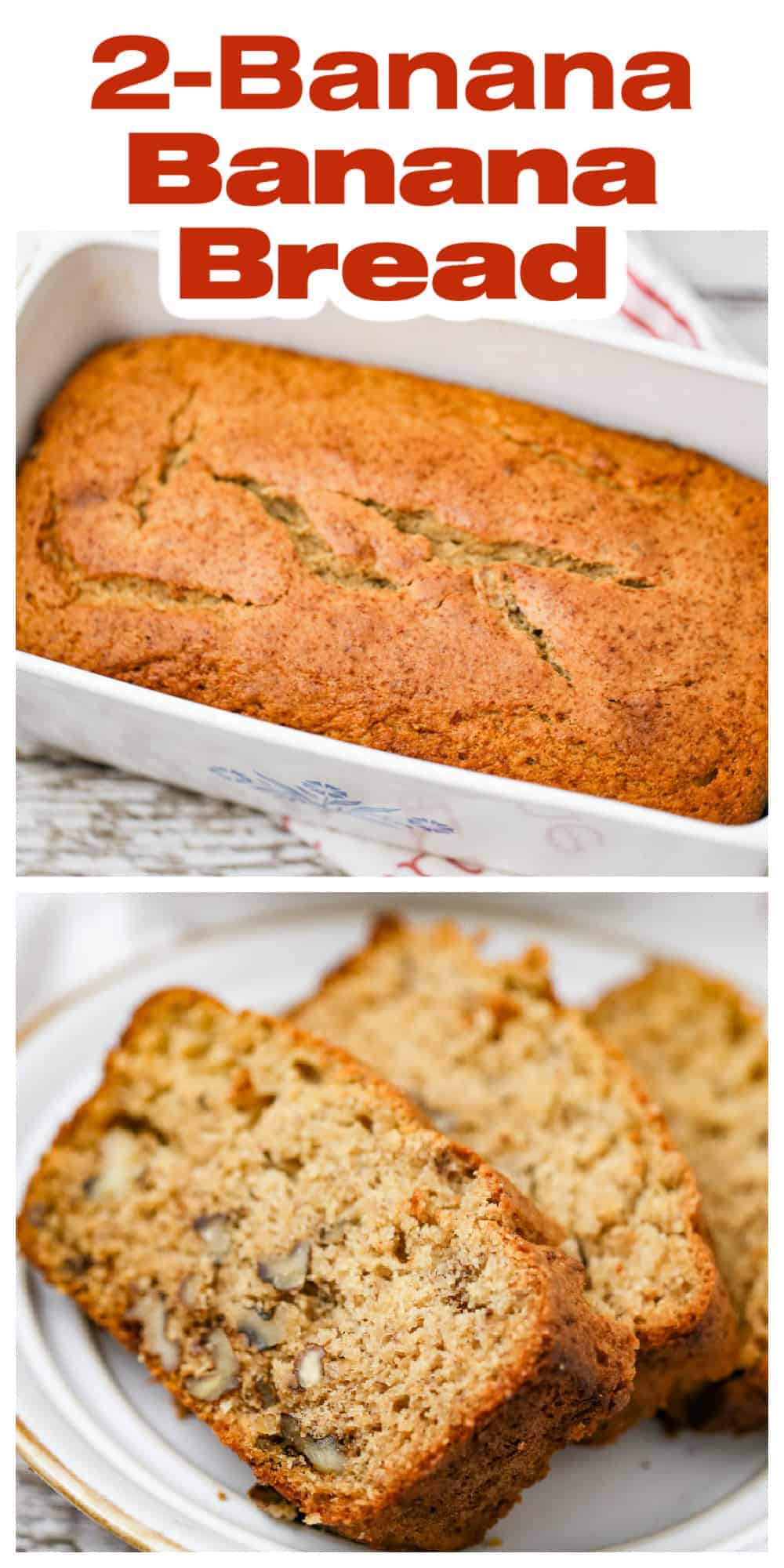 Healthy Banana Nut Bread - The Baking ChocolaTess