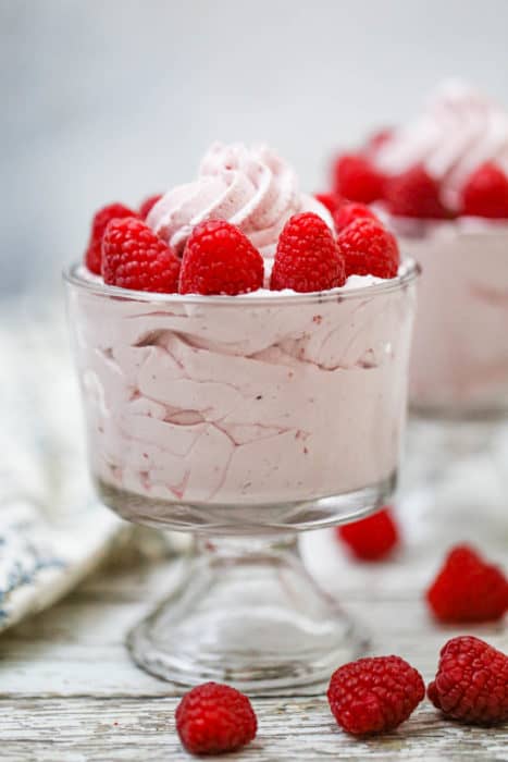 Fluffy Raspberry Mousse - Keto Option - The Baking ChocolaTess