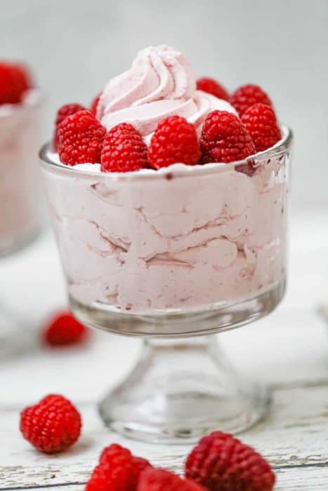 Fluffy Raspberry Mousse - Keto Option - The Baking ChocolaTess