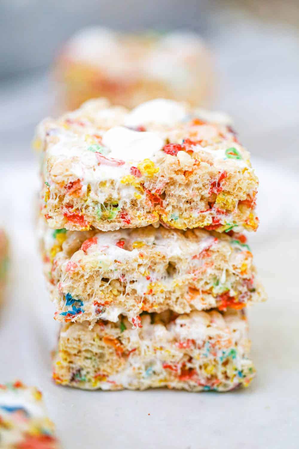 Rainbow Rice Krispie Marshmallow Treats