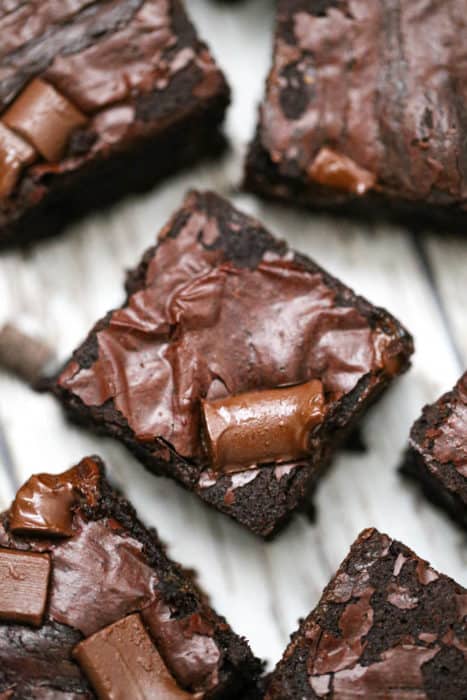 Fudgy Chocolate Chunk Brownies - The Baking ChocolaTess