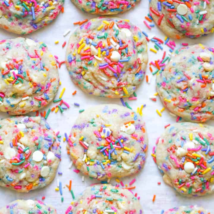 Birthday Cake Cookies - The Baking ChocolaTess