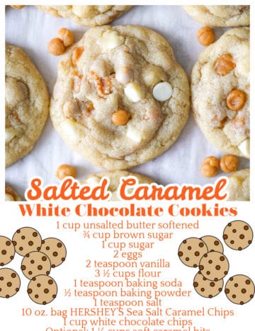 Salted Caramel White Chocolate Cookies