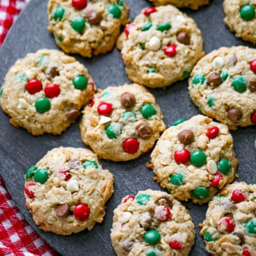 Christmas Cowboy Cookies - The Baking ChocolaTess