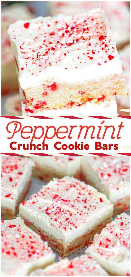 Peppermint Sugar Cookie Bars - The Baking ChocolaTess