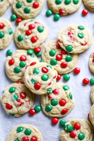 M&M Christmas Cookies - The Baking ChocolaTess