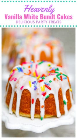 Moist Vanilla White Bundt Cakes