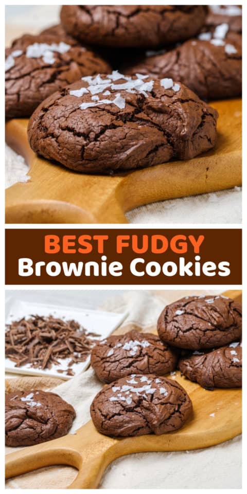 Best Fudgy Brownie Cookies - The Baking ChocolaTess