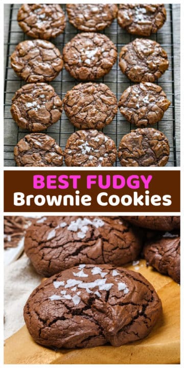 Best Fudgy Brownie Cookies - The Baking ChocolaTess