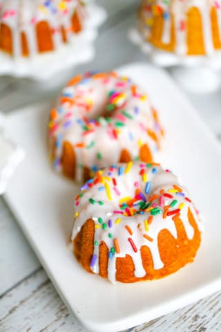 Vanilla White Bundt Cakes - The Baking ChocolaTess