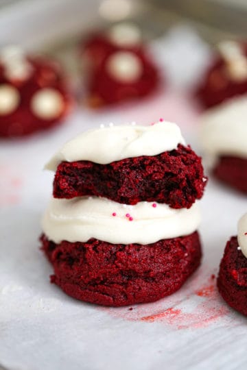 Red Velvet Levain Cookies - The Baking ChocolaTess