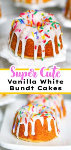 Vanilla White Bundt Cakes