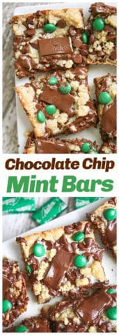 Chocolate Chip Mint Bars