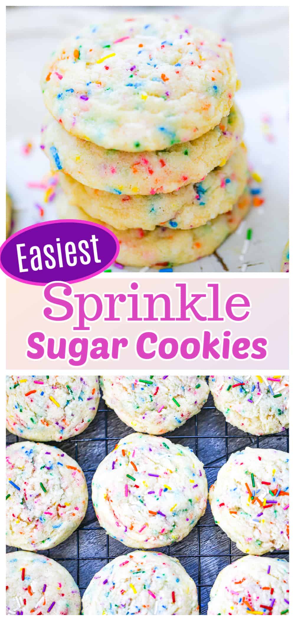 Sprinkle Sugar Cookies - The Baking ChocolaTess