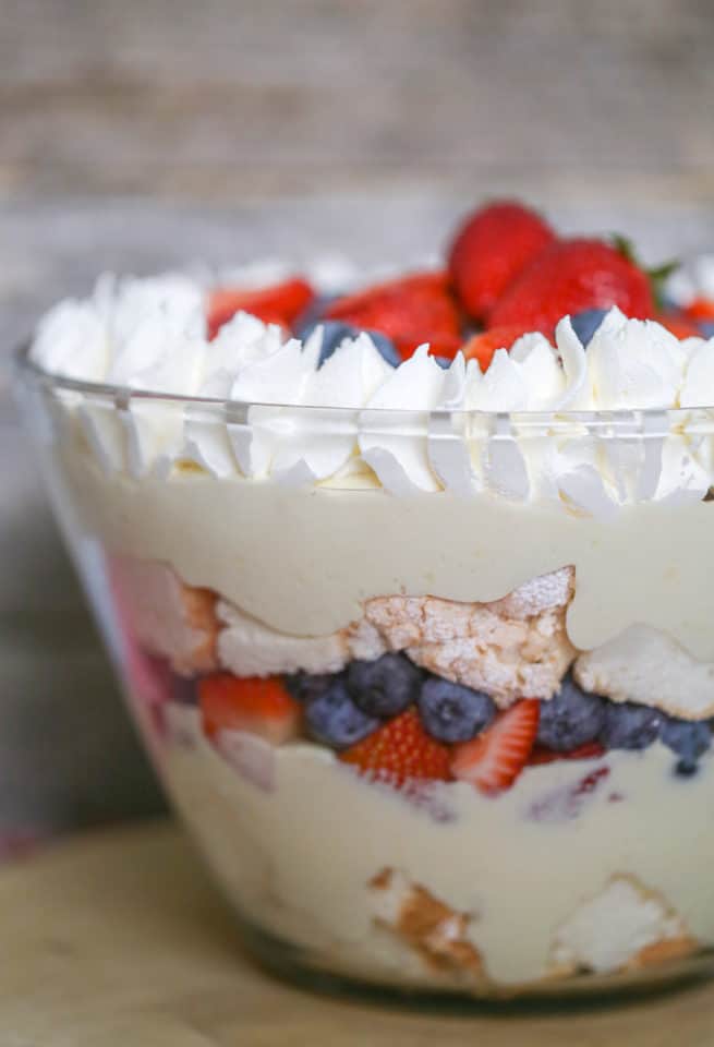 Easy Berry Trifle - The Baking Chocolatess