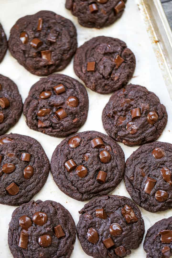 Ultimate Triple Chocolate Cookies - The Baking ChocolaTess