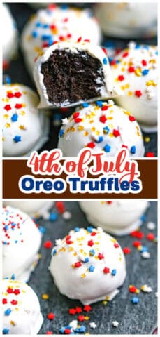 4th of July Oreo Truffles