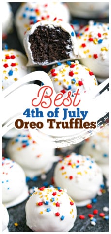 4th of July Oreo Truffles