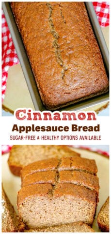 Cinnamon Applesauce Bread