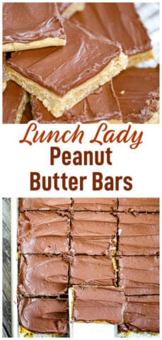 Lunch Lady Peanut Butter Bars