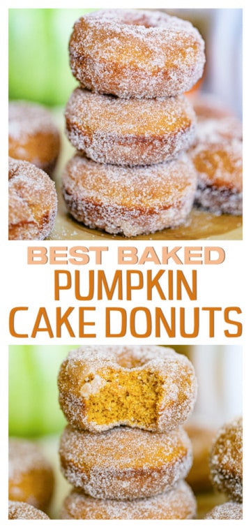 Baked Pumpkin Cake Donuts - The Baking ChocolaTess