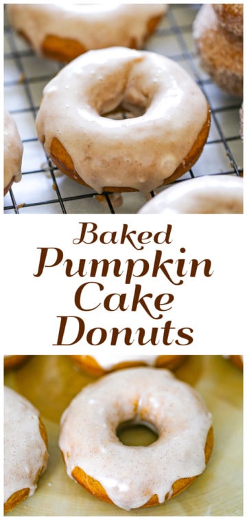 Baked Pumpkin Cake Donuts - The Baking Chocolatess