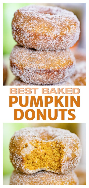 Baked Pumpkin Cake Donuts - The Baking ChocolaTess