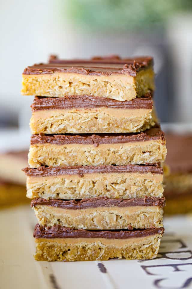 Lunch Lady Peanut Butter Bars - The Baking ChocolaTess