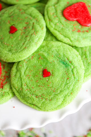 Grinch Sugar Cookies - The Baking ChocolaTess