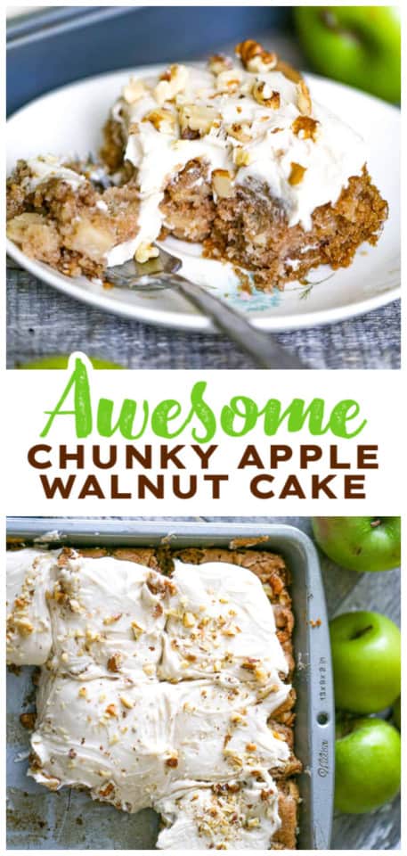 Chunky Apple Walnut Cake - The Baking ChocolaTess