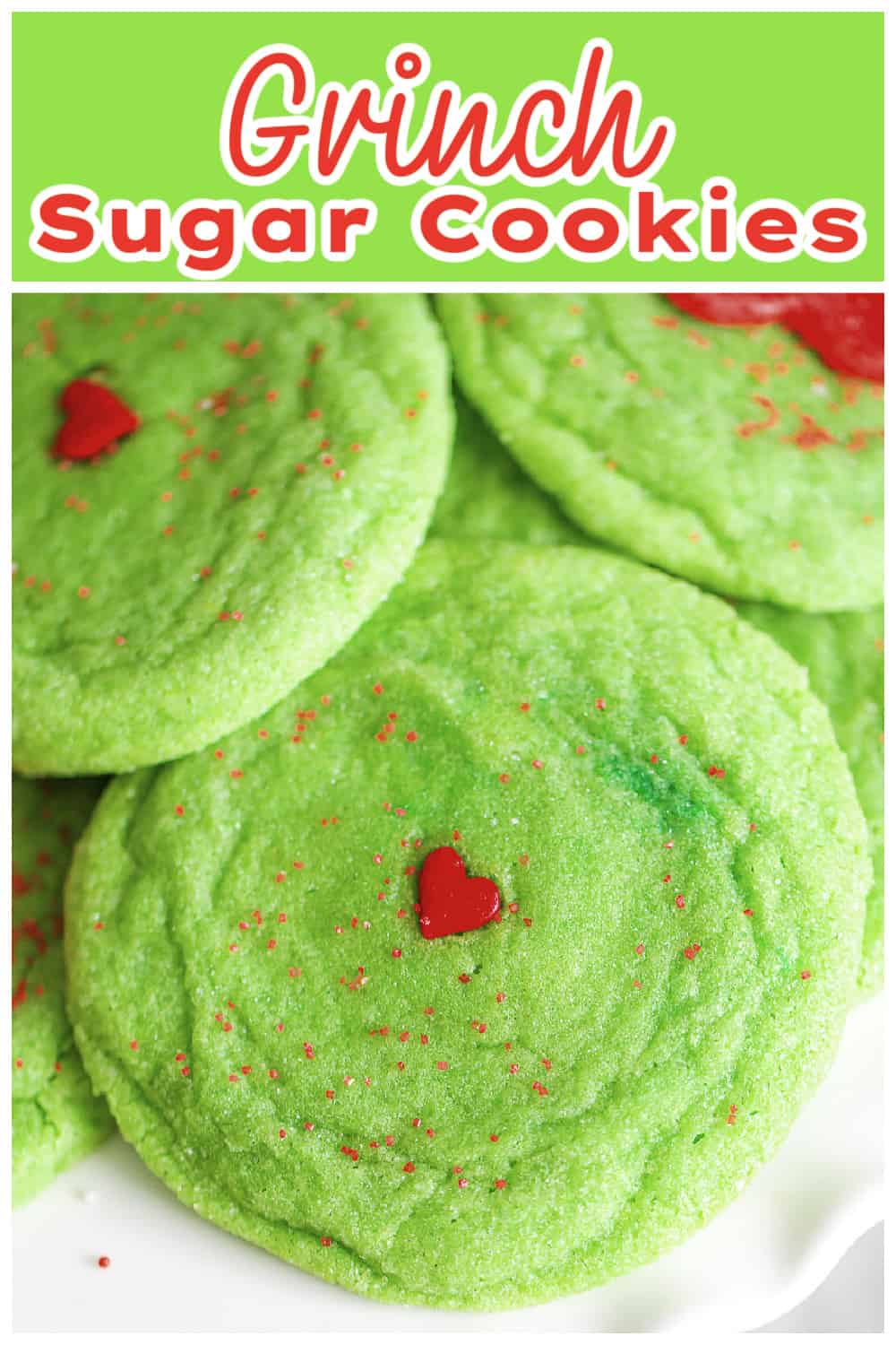 Grinch Sugar Cookies - The Baking ChocolaTess