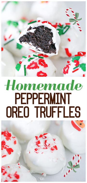 Christmas Peppermint Oreo Truffles - The Baking ChocolaTess