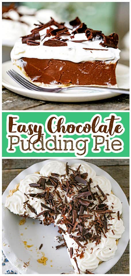 Easy Chocolate Pudding Pie - The Baking ChocolaTess