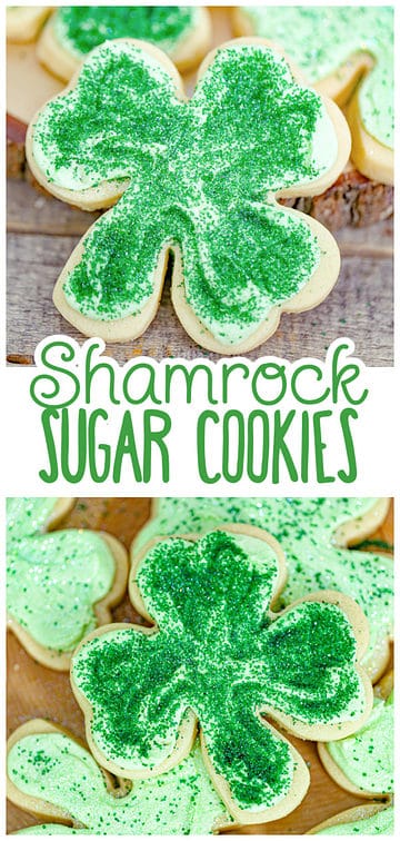 St. Patrick's Day Shamrock Cookies Recipe - The Baking ChocolaTess