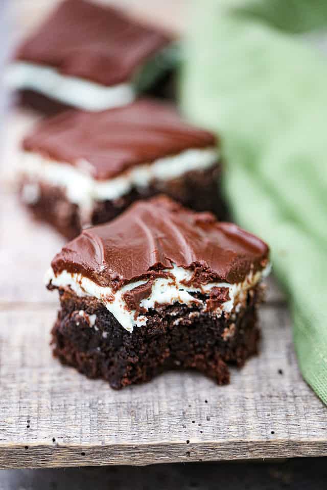 Mint Chocolate Layered Brownies - The Baking ChocolaTess