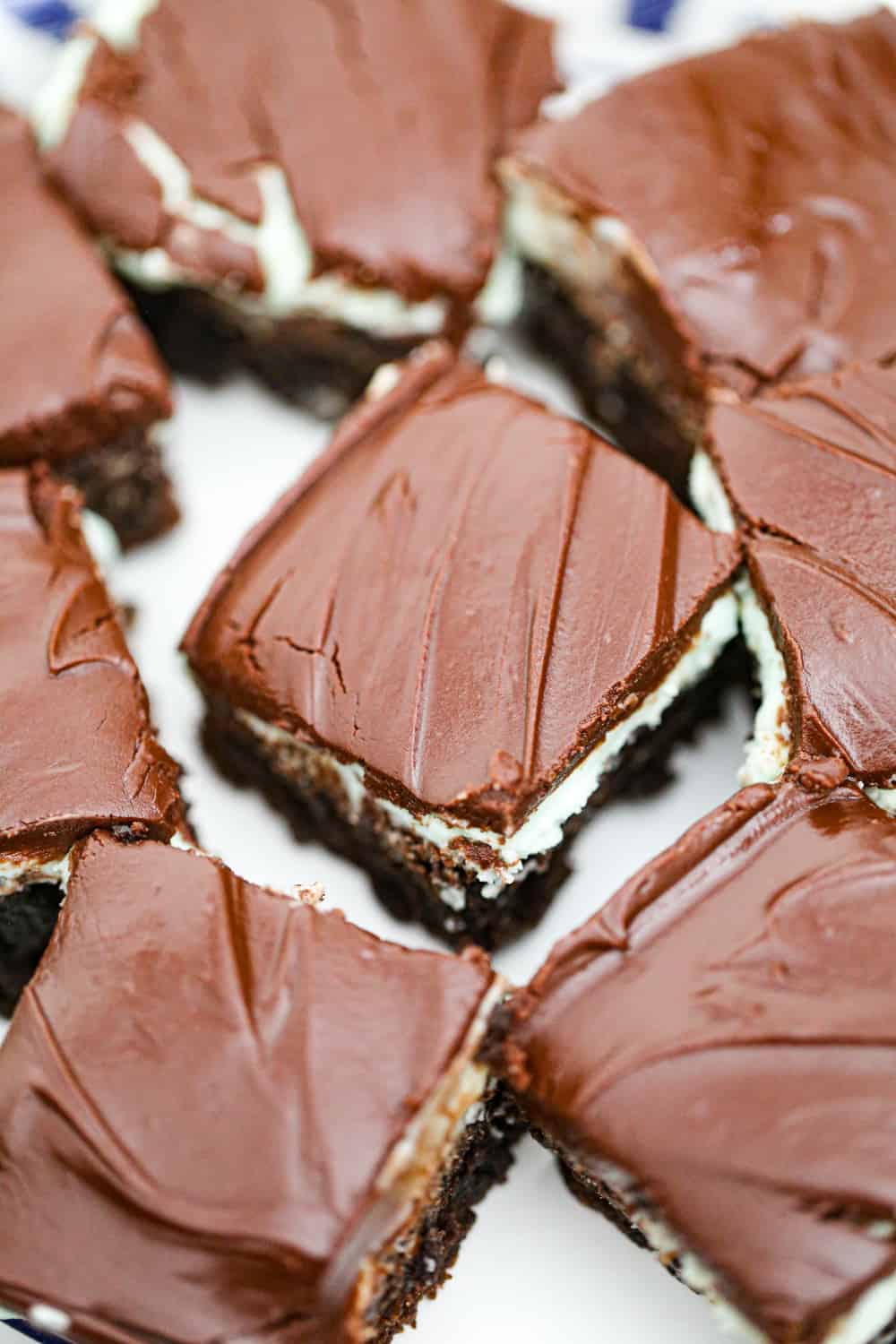 Mint Chocolate Layered Brownies