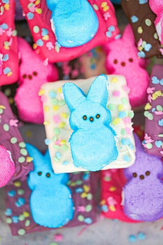 Easter Peep Chocolate Covered Graham Crackers - The Baking ChocolaTess